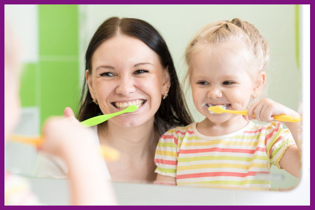 sau khi thực hiện nội nha răng sữa cần hướng dẫn trẻ chải răng đều đặn để bảo vệ răng miệng toàn diện