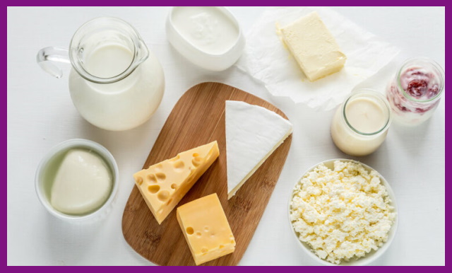 sữa và phô mai là 2 loại thực phẩm giàu canxi và phosphat có tác dụng bảo vệ men răng