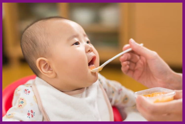 bố mẹ nên bổ sung các dưỡng chất tốt cho răng vào khẩu phần ăn dặm của bé